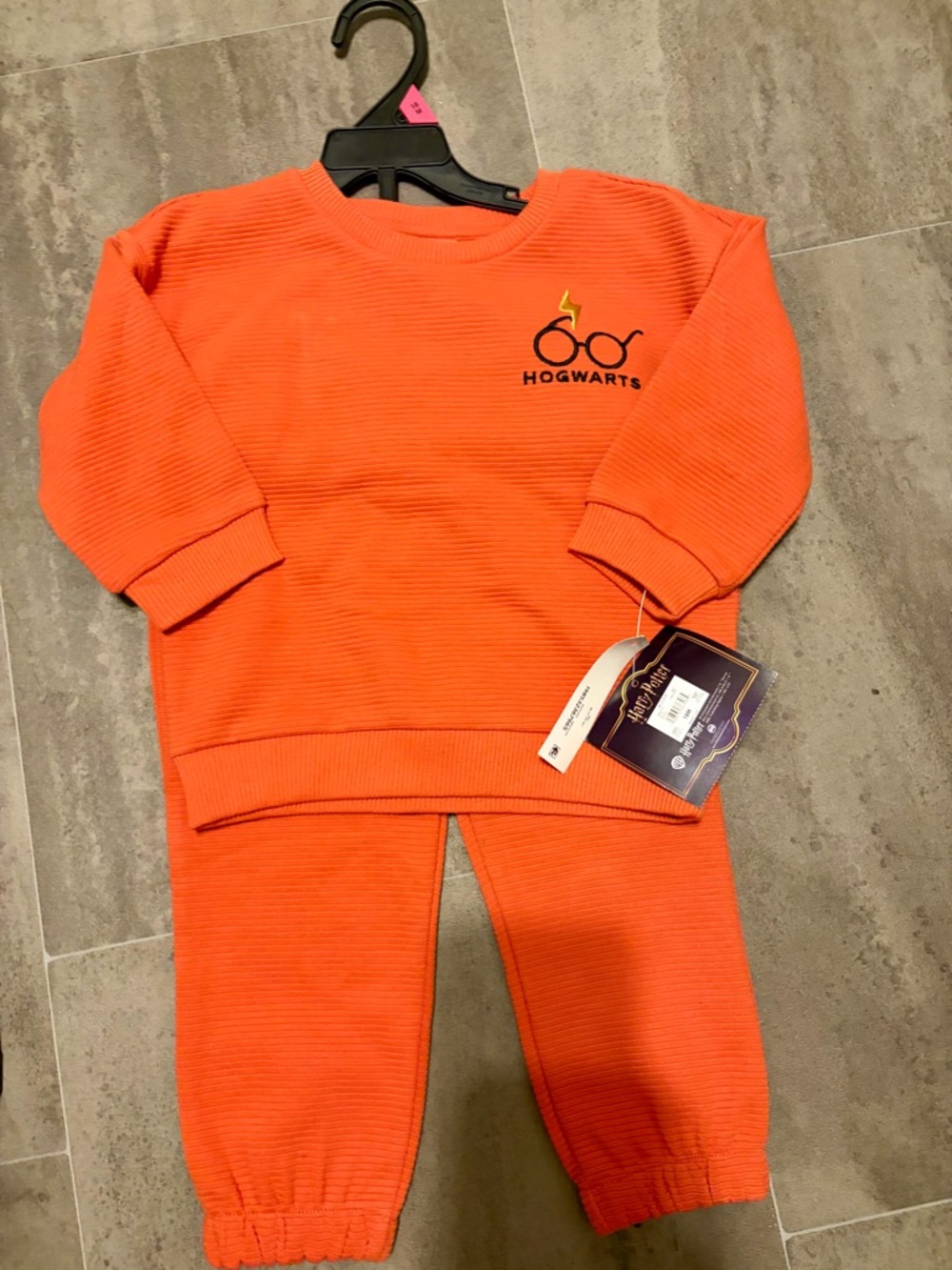 Warner Bros. Hogwarts Harry Potter Orange Kids Matching Set, 18 M, New